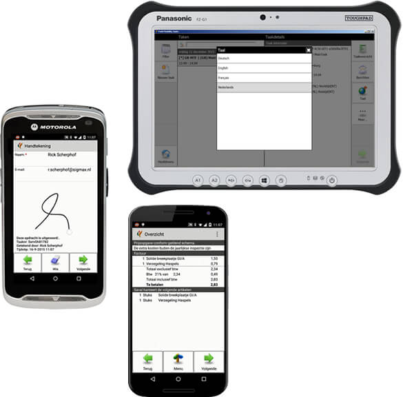 Sigmax Field Mobility Suite devices